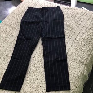 Pinstripe Navy Pants